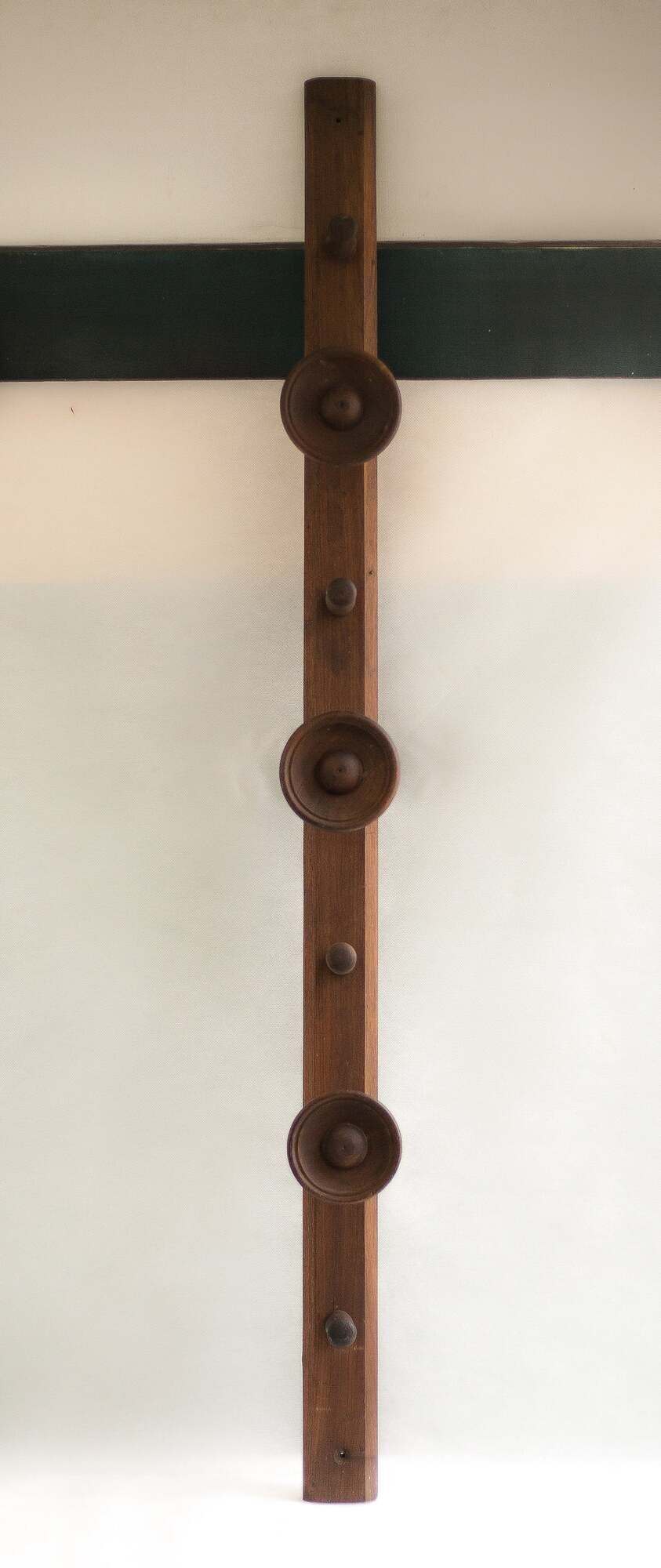 Wooden coat rack