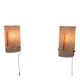 2 orange perspex and plexiglass wall lights from the 60s-70s.