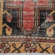 3x6 Shades Of Red & Black Handmade Wool Classic Vintage Rug, 100x179Cm