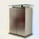 Postmodern aluminium bar cabinet by Belgochrom