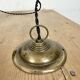 Small Industrial Black Enamel Ceiling Lamp, 1950s