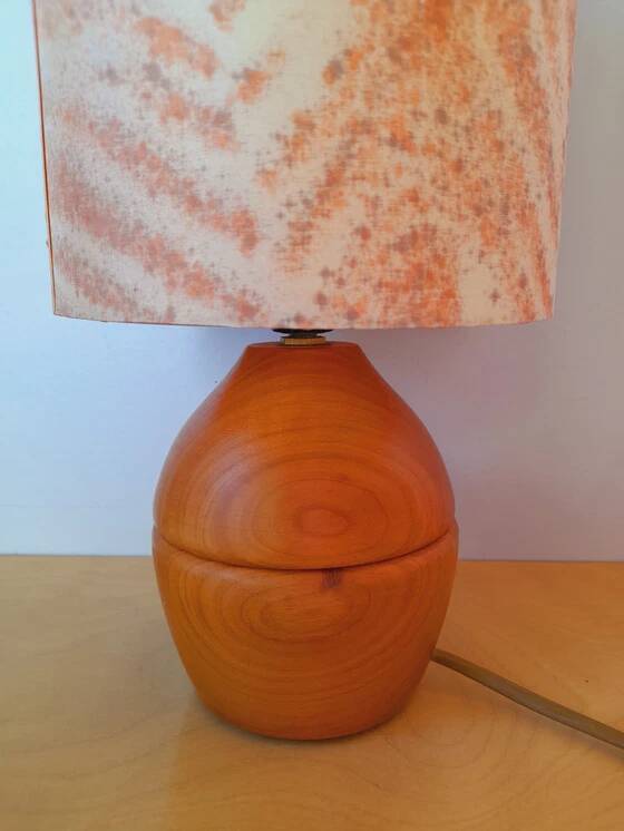 Lampe de chevet en bois 1970