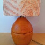 Lampe de chevet en bois 1970