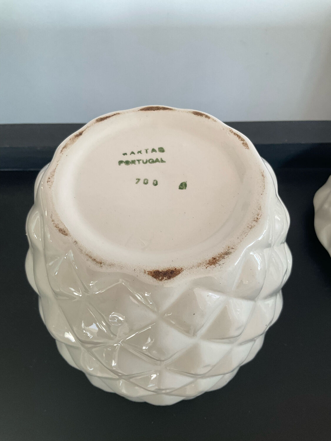 Vintage ceramic pineapple pot 70s
