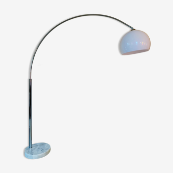 Arc floor lamp with marble foot