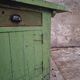 Îlot de cuisine vert établi antique