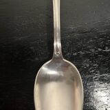 Silver-plated metal soup spoons
