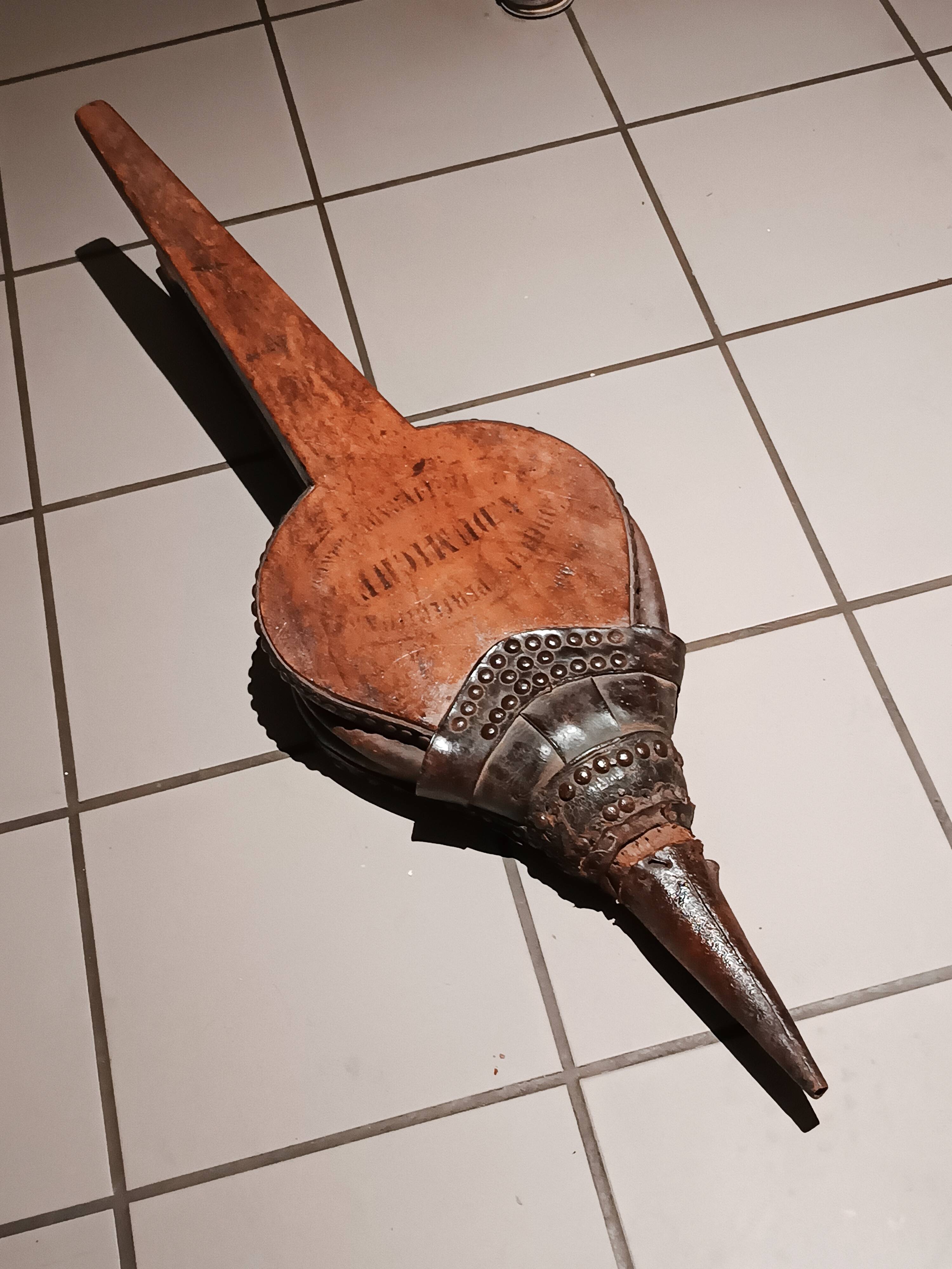 Large bellows for butchers or forges from the 19th century.