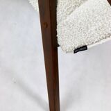 Vintage Ivory white Boucle Model B-310 Armchair, 1970s