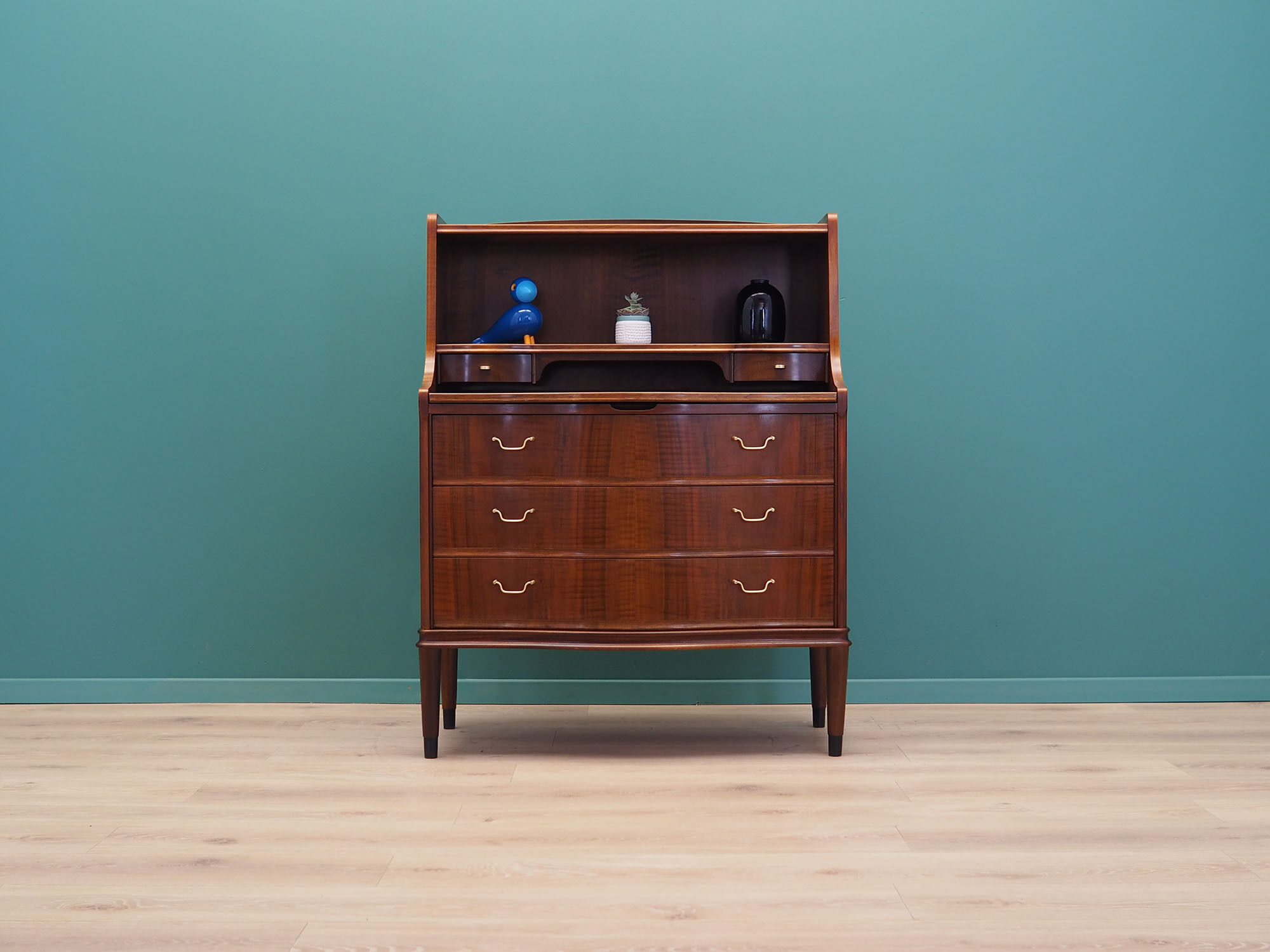 Walnut secretary, Danish design, 60s, made in Denmark