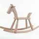 Kay Bojesen wooden rocking horse, Danish design toy from the 1970s