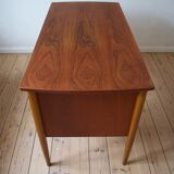 Mid-Century Danish Teak & Beech Desk, 1950s