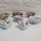 Ceramic lot signed Alice Colonieu