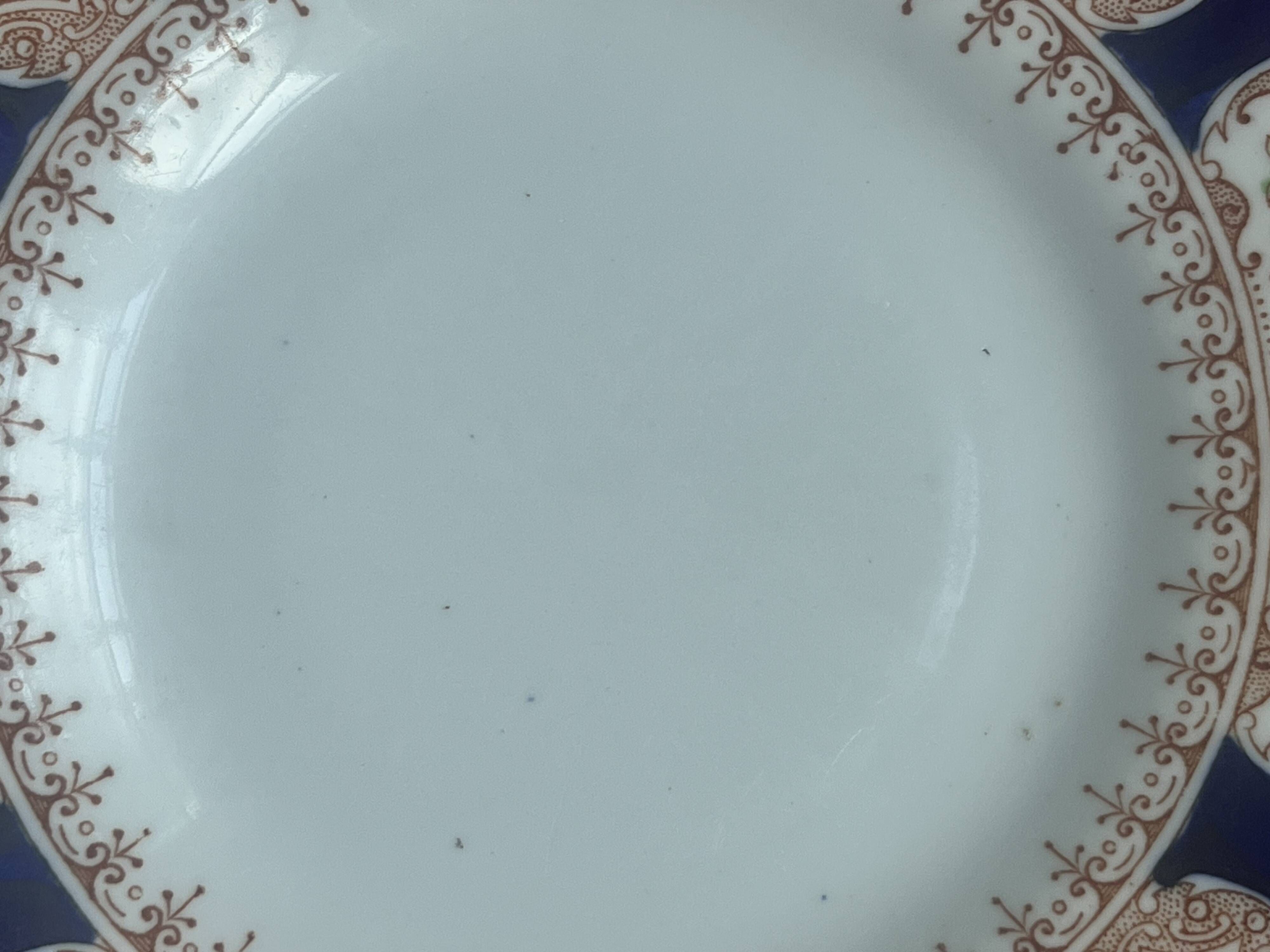 2 antique English plates Manufacture Osborne model Ilkley