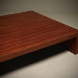 Large Bamboo Coffee Table in the Style of Axel Vervoordt 1980s