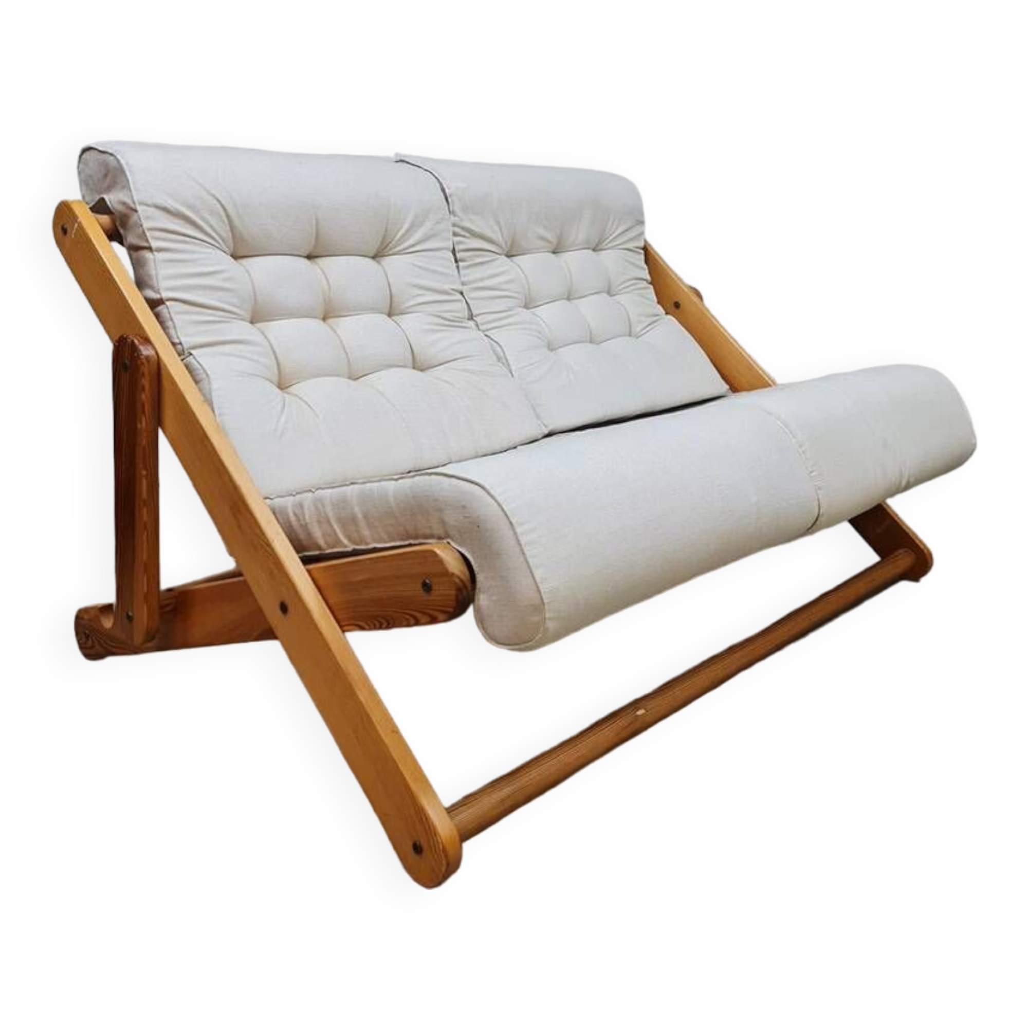 Vintage Swedish folding sofa