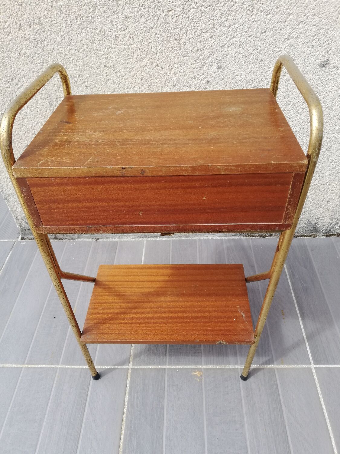Side table, vintage bedside table