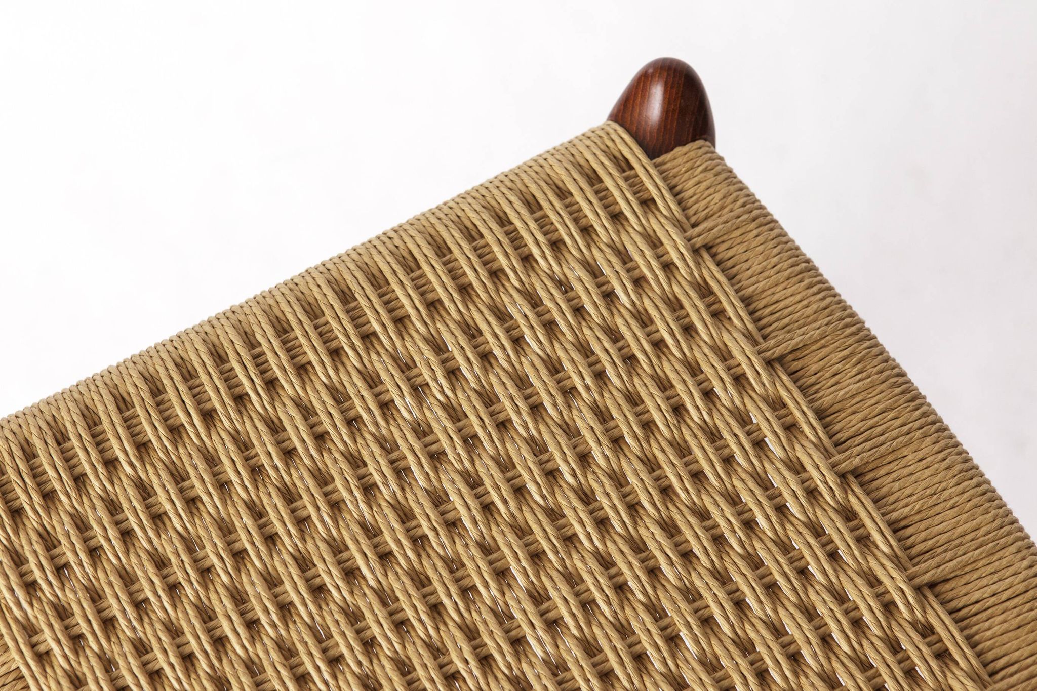 Rare Niels Otto Møller Ottoman Model 78a – Danish Teak & Danish Cord, 1960s