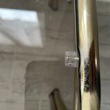 Pull-out tables in vintage smoked glass