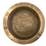 Ashtray old gilded brass