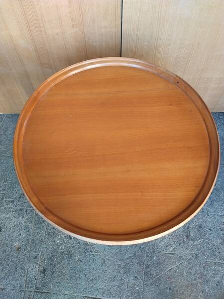 Art Deco style solid wood gueridon coffee table