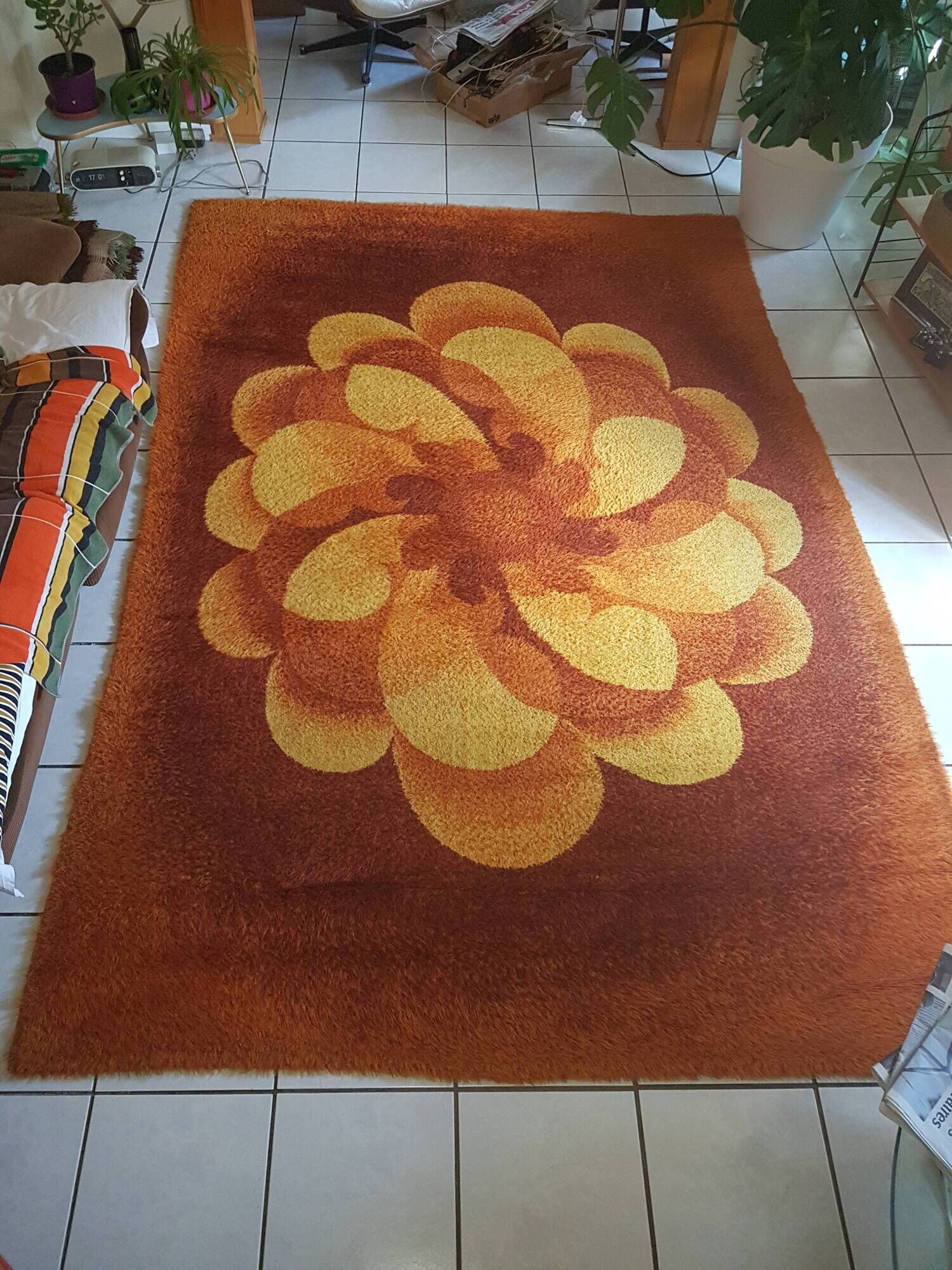 Bergoss rug pure wool 200x300cm years 60/70