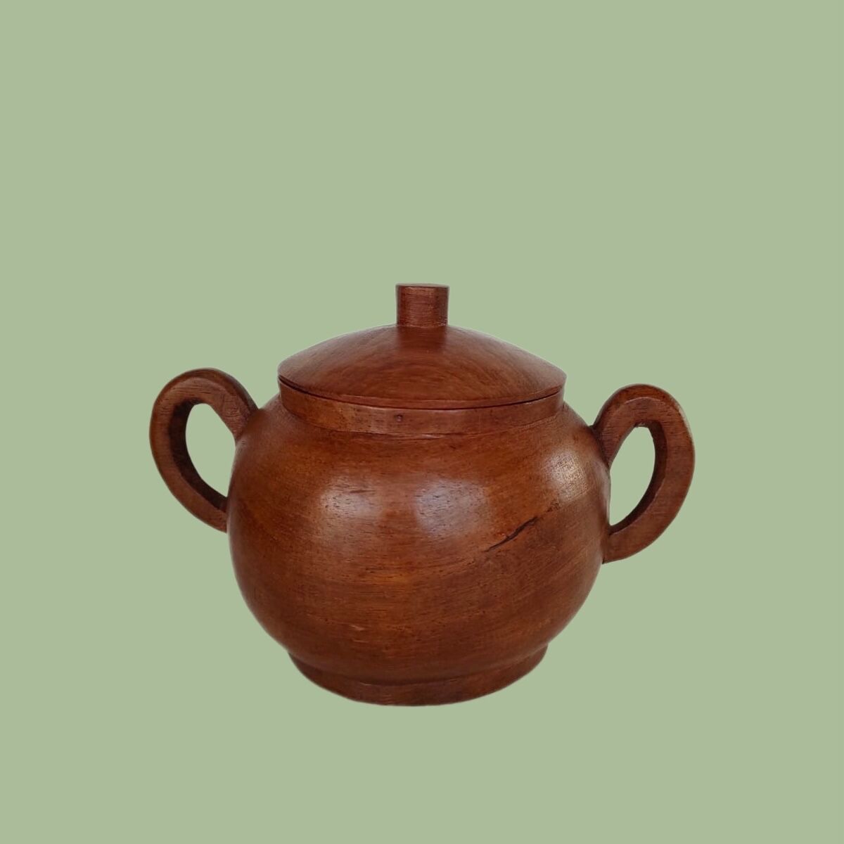 Exotic wooden tea set
