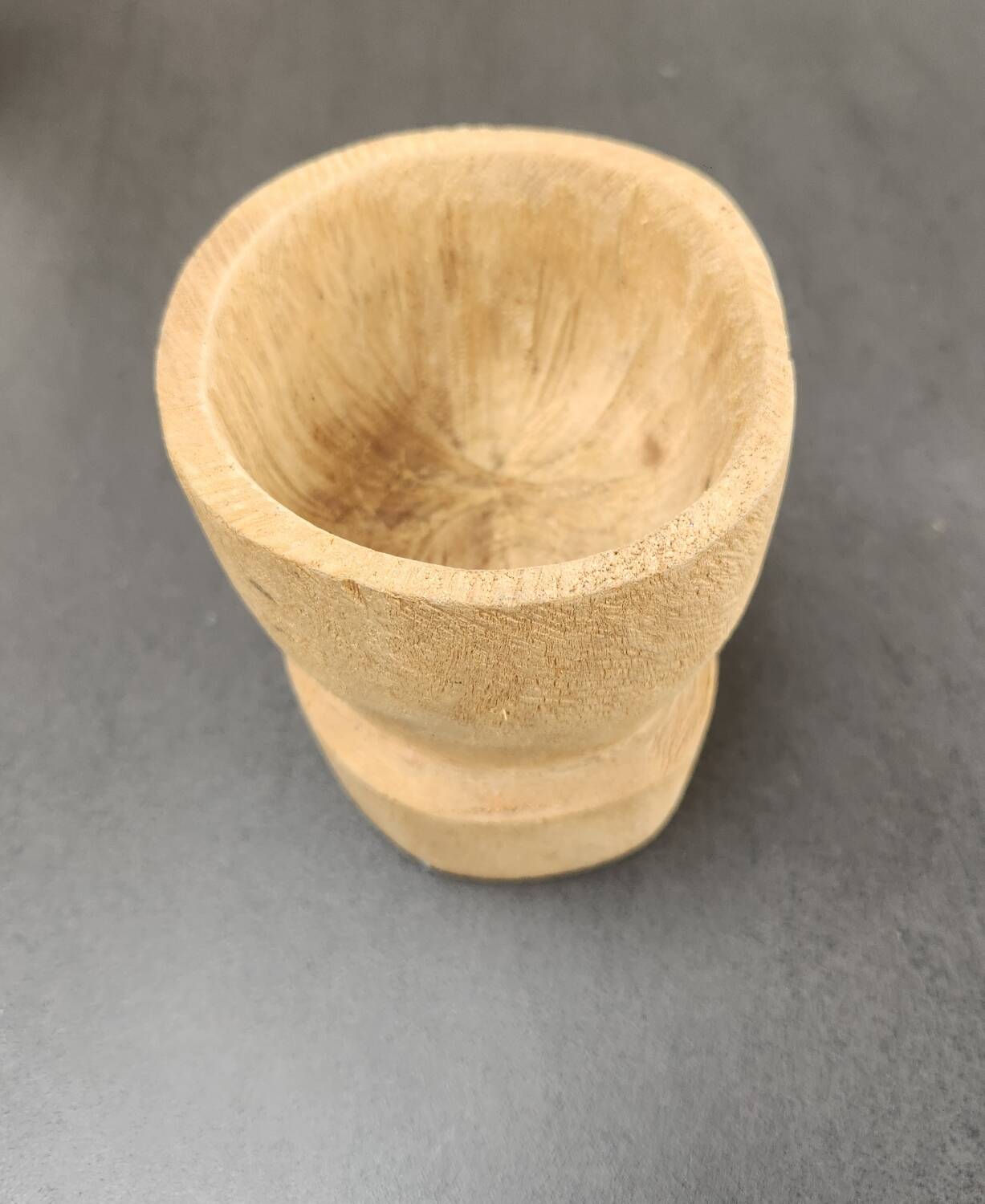 Handmade wooden bowl / mortar