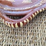 5 flat plates in glazed terracotta