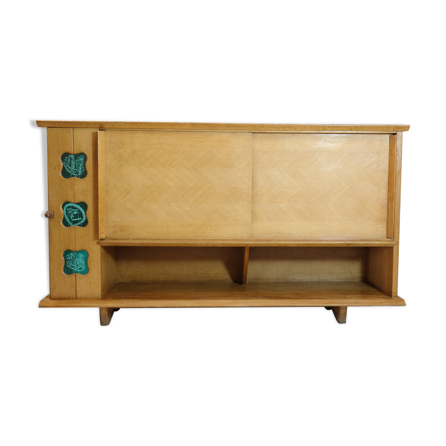 Robert Guillerme & Jacques Chambron, sideboard en chêne, Votre Maison, 1960-1970.