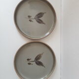 Set of 6 vintage stoneware plates