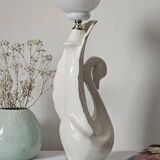 Vintage swan table lamp