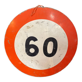 Panneau de signalisation orange