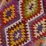 Small Oushak Multicolour Kilim Rug sk 1677