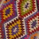 Small Oushak Multicolour Kilim Rug sk 1677