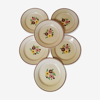 Dessert plates Faience dlg Digoin