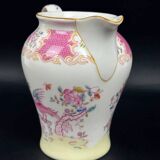 Elegant Minton Pink Cockatrice fine bone china pitcher 15.5cm