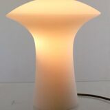 Milk glass mushroom lamp
