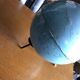 Girard and Barrère terrestrial globe on tripod base / vintage 50s-60s