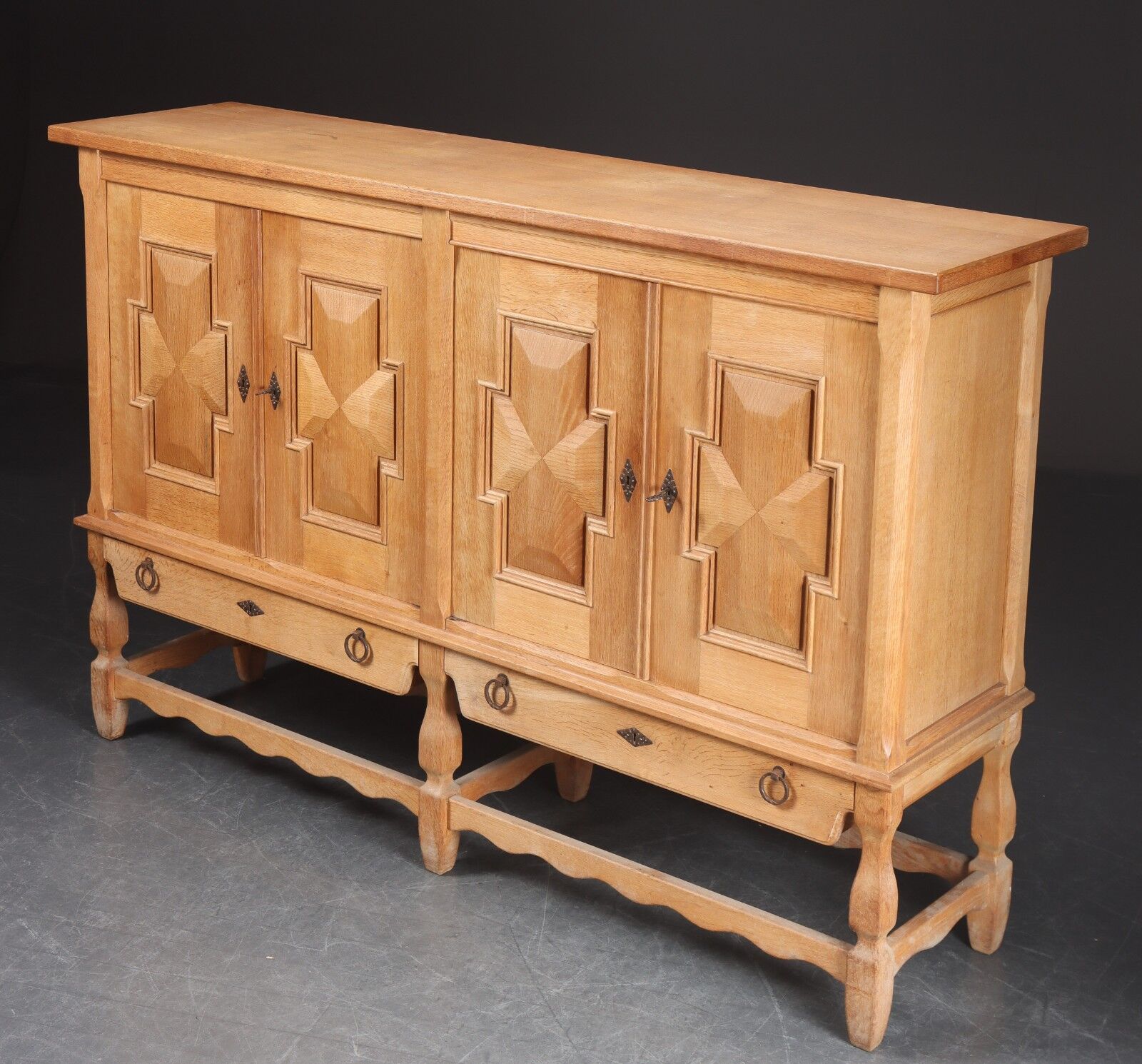 Henry Kjærnulf for Møbelfabrik. Oak sideboard, model '54'