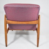 Original armchair GFM-64, 1960s, designer E. Homa, blue orange purple