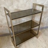 Glass and brass shelf