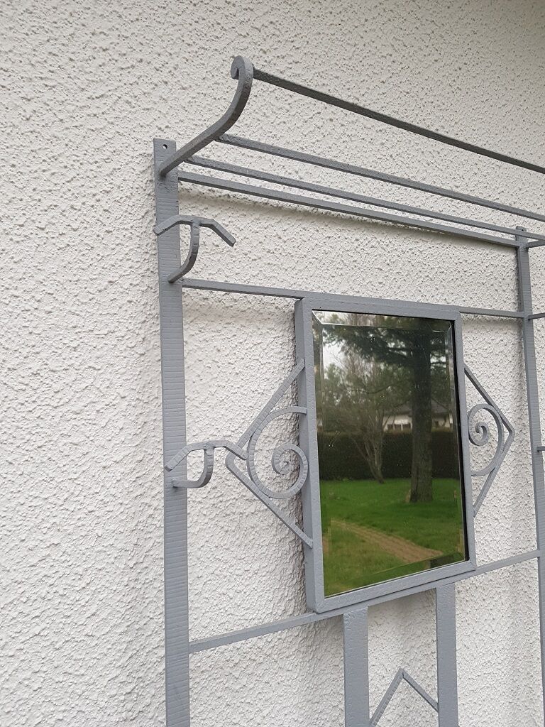 Wall coat rack wardrobe art deco 1930