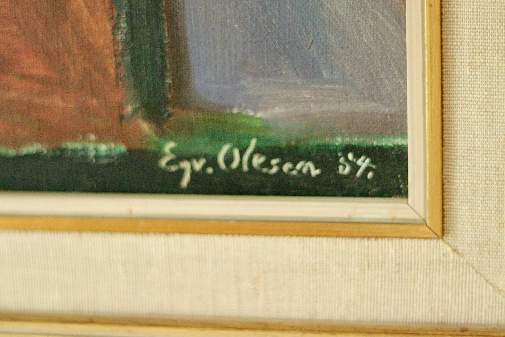 Still life with book by Eyvind Olesen