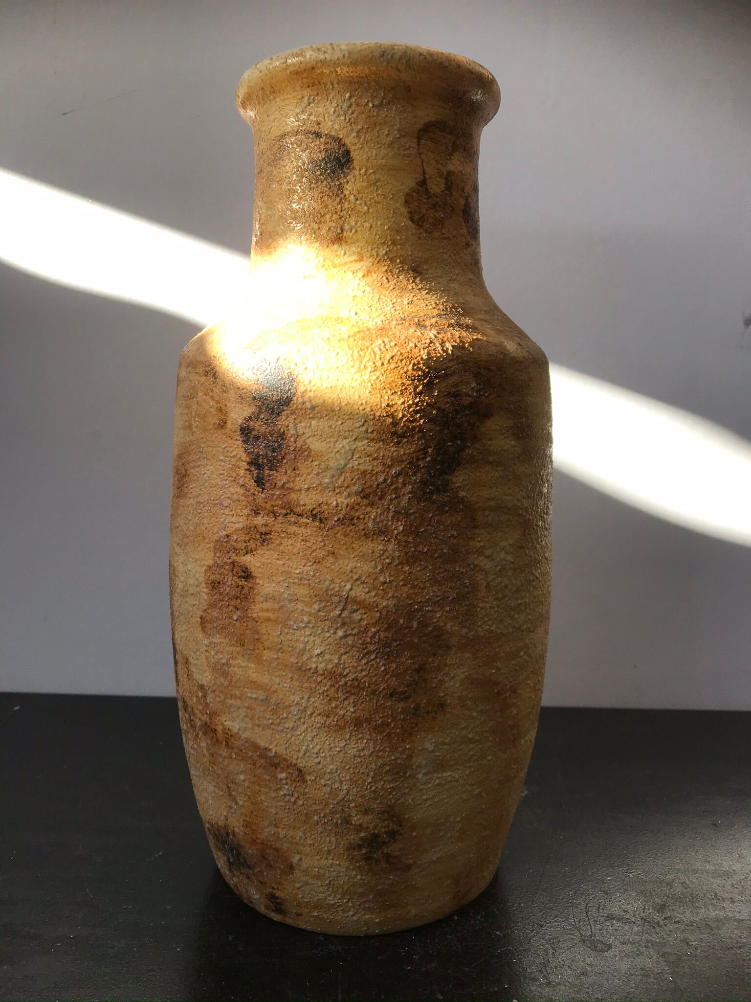 Former vase st clement ref 9218 ceramics beige france vintage