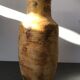 Vase st clément ref 9218 céramique beige France vintage