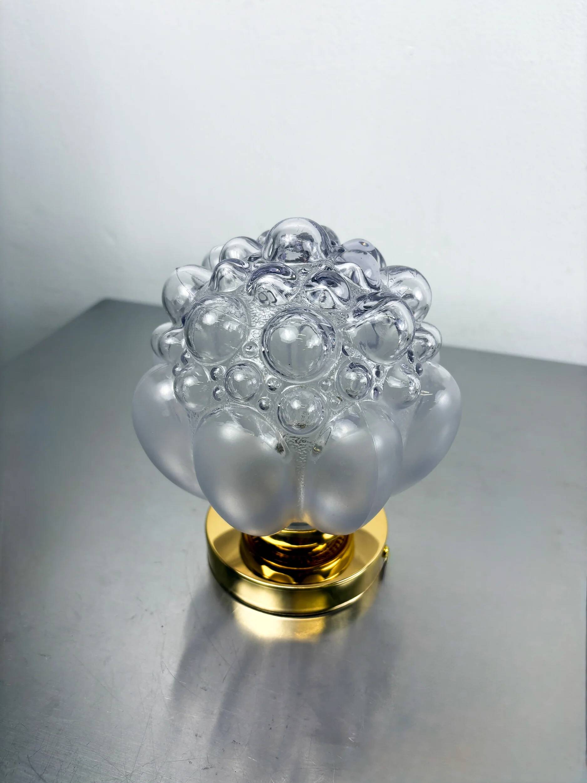 Bubble glass wall sconce – Helena Tynell style, Germany, circa 1970s