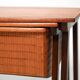 Pair of Scandinavian Nesting Coffee Tables with Yarn Box