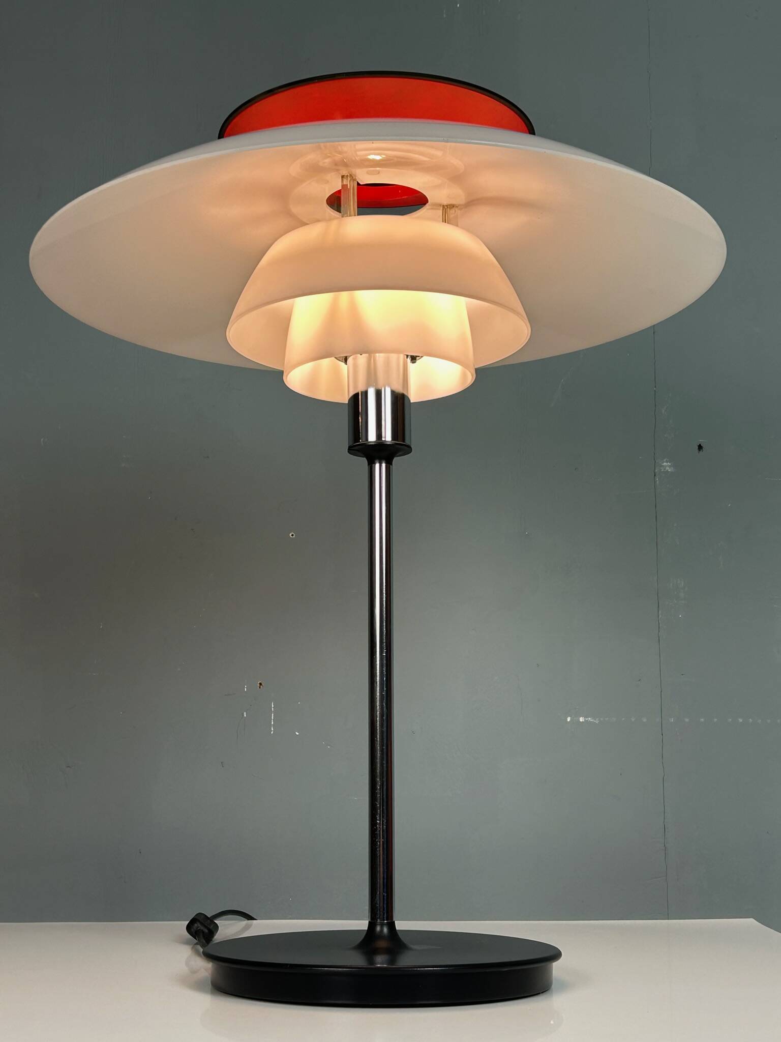 Lampe de table PH-80 pour Poul Henningsen par Louis Poulsen, 1970