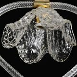 Charming Art Deco Barovier & Toso pendant light chandelier Murano glass, 1950s